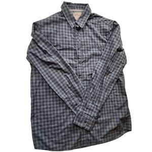 5.11 Tactical Mens Small Gray Plaid Long Sleeve Shirt Outdoor Hiking Casual